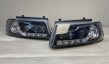 Фари передні VW Passat B5 дорестайл з діодними габаритами Daylight фото