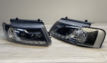Фари передні VW Passat B5 дорестайл з діодними габаритами Daylight фото