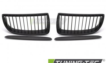 Решетка радиатора BMW 3 E90, E91 2005-2008, черная матовая фото