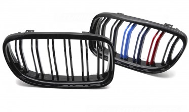 Решетка радиатора (ноздри) BMW 3 E90, E91 LCI 2009-2011, цветные фото