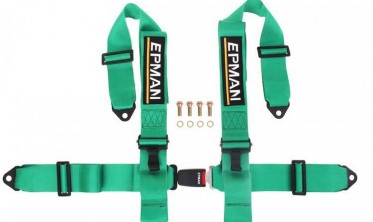 Pемни безопасности 4-точки Epman 3 дюйма зеленые фото