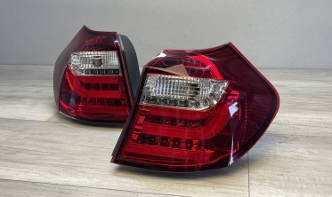 Світлодіодні задні ліхтарі BMW 1 E87, E81 red-white фото