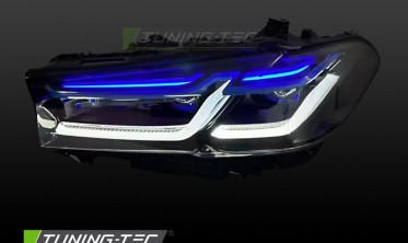 Передні фари BMW 5 G30, G31 2017-2020 чорні full led тюнінг оптика фото
