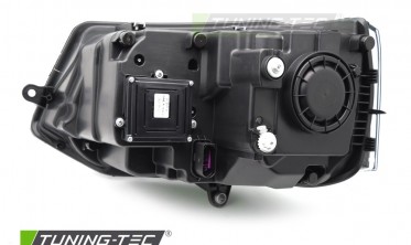 Тюнинг фары передние VW T5.1 2010-2015 черная оптика full led фото
