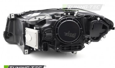 Передні фари чорні BMW 5 F10, F11 2010-2013 full led оптика під ксенон фото