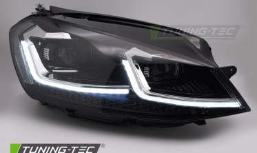 Діодні фари передні VW Golf 7 2013-2017 оптика full led silver фото