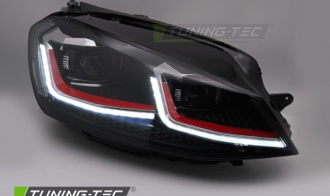 Фари передні VW Golf 7 2013-2017 тюнінг оптика з діодами red line фото