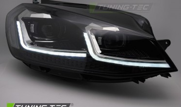Діодні передні фари VW Golf 7 рестайл 2017-2019 тюнінг оптика silver фото