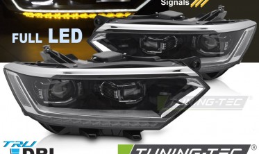 Чорні фари передні VW Passat B8 2014-2019 тюнінг оптика full led фото