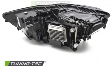 Передние фары черные Audi A6 C7 2014-2018 full led оптика под ксенон фото
