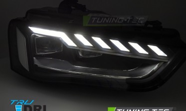 Диодные фары передние Audi A4 B8 2012-2015 тюнинг оптика под ксенон фото