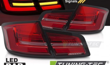 Задние фонари тюнинг BMW 5 F10 sedan 2010-2013 диодные стопы red white фото