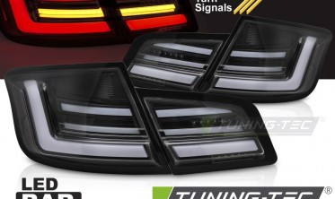 Задние фонари BMW 5 F10 sedan 2010-2013 диодные тюнинг стопы gloss black фото