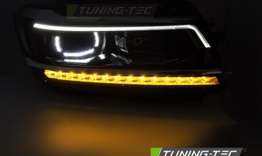 Тюнінг фари передні VW Tiguan MK2 2015-2020 чорна оптика full led фото