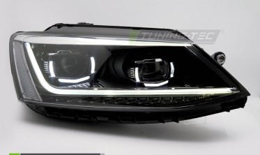 Фари передні VW Jetta MK6 2011-2018 тюнінг оптика з діодними поворотами фото