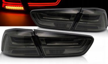 Темные фонари задние Mitsubishi Lancer 10 X седан с динамическими поворотами фото