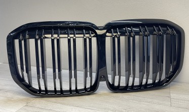 Решітка радіатора (ноздрі) BMW X7 G07 2018-2022 чорна глянцева вар. 1 фото