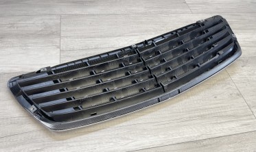 Тюнінгова решітка радіатора Mercedes S W220 хром + карбон фото