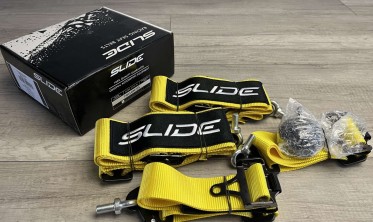 Ремень безопасности с быстрым замком для автоспорта 4 точки Slide V2 желтого цвета фото