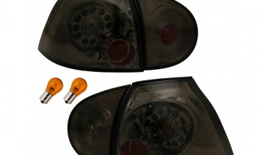 Диодные задние фонари VW Golf 5 тюнинг стопы темные фото