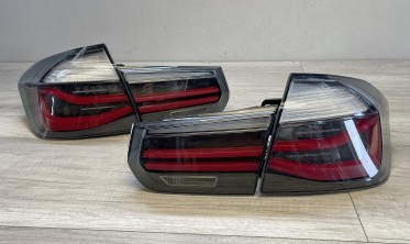 Задние фонари темные (стопы тюнинг) BMW 3 sedan F30, F30 LCI фото