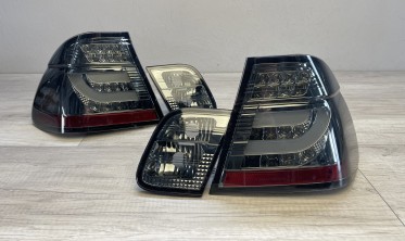 Задние фонари BMW 3 E46 LCI sedan 2001-2005 стопы led bar smoke фото