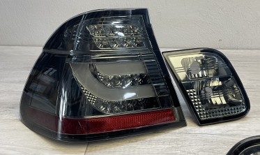 Задні ліхтарі BMW 3 E46 LCI sedan 2001-2005 стопи led bar smoke фото