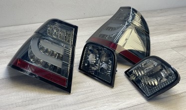 Задні ліхтарі BMW 3 E46 LCI sedan 2001-2005 стопи led bar smoke фото