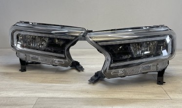 Передні фари full led Ford Ranger 2016-2022 чорна тюнінг оптика фото