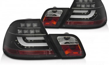 Тюнінг ліхтарі задні BMW 3 E46 купе рестайл 2003-2006 діодні стопи чорні фото