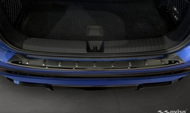 Захисна накладка на задній бампер Audi Q6 e-tron чорна фото