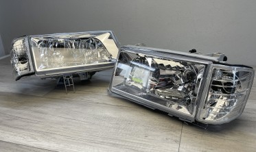 Новые передние фары с поворотами Mercedes W201 / 190 фото
