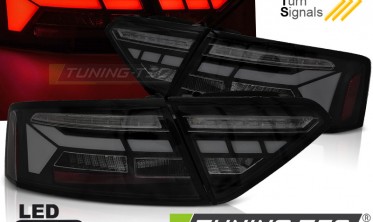 Задні ліхтарі діодні Audi A5 2011-2016 тюнінг стопи black smoke фото