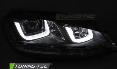 Фары передние VW Golf 7 2013-2017 тюнинг оптика с диодами silver фото