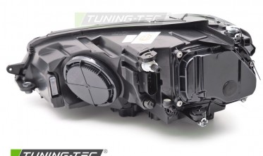 Фары передние тюнинг VW Golf 7 2013-2017 лед оптика с красной вставкой фото