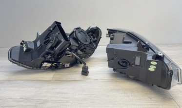 Передние фары под ксенон BMW F32, F33, F36 2013-2017 черная лед тюнинг оптика фото