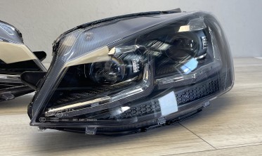 Фари передні тюнінгові VW Golf 7 2013-2017 оптика з діодами silver фото