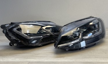 Фари передні тюнінгові VW Golf 7 2013-2017 оптика з діодами silver фото