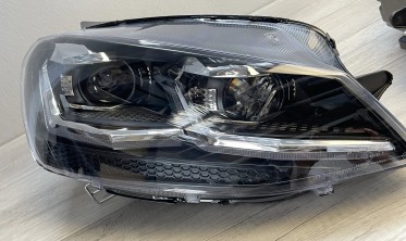 Фари передні тюнінгові VW Golf 7 2013-2017 оптика з діодами silver фото