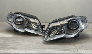 Фары передние линзованные VW Passat B6 фото