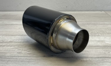 Насадка глушителя черная Buzzer ZZ115XB MW круглая 115 мм с вкладышем фото