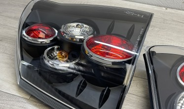 Тюнинговые фонари задние Opel Vectra C черные фото