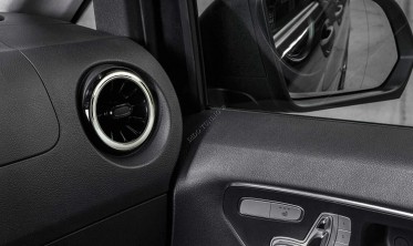 Хром кольца на воздуховоды в салоне Mercedes Vito 447 / Metris рестайл 2020- фото