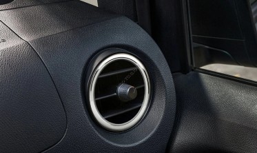 Хром кольца на воздуховоды в салоне Mercedes Vito 447 / Metris 2014-2020 фото