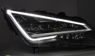 Тюнинг фары передние Seat Leon MK3 5F 2012-2016 оптика full led фото