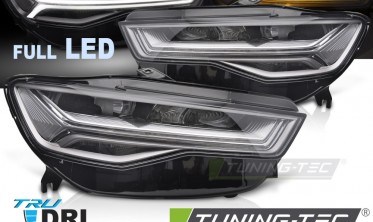 Тюнинг фары передние Audi A6 C7 2014-2018 диодная оптика фото
