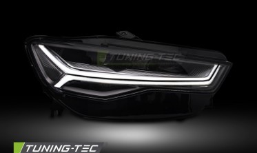 Тюнинг фары передние Audi A6 C7 2014-2018 диодная оптика фото