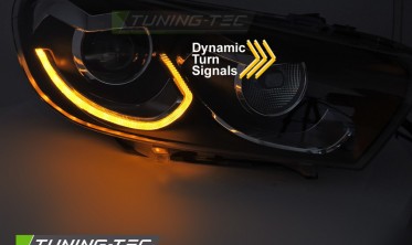 Передние full led фары VW Scirocco 3 тюнинг оптика с динамическими поворотами фото