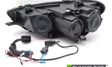 Передние full led фары VW Scirocco 3 тюнинг оптика с динамическими поворотами фото
