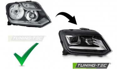 Диодные фары передние VW Amarok 2009-2016 тюнинг оптика фото